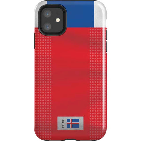 Iceland Soccer Flag iPhone 11 Impact Case