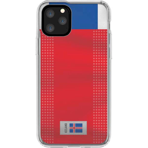 Iceland Soccer Flag iPhone 11 Pro Clear Case