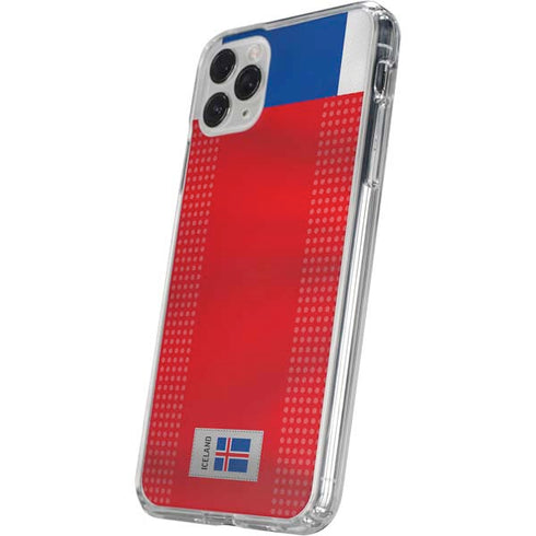 Iceland Soccer Flag iPhone 11 Pro Clear Case