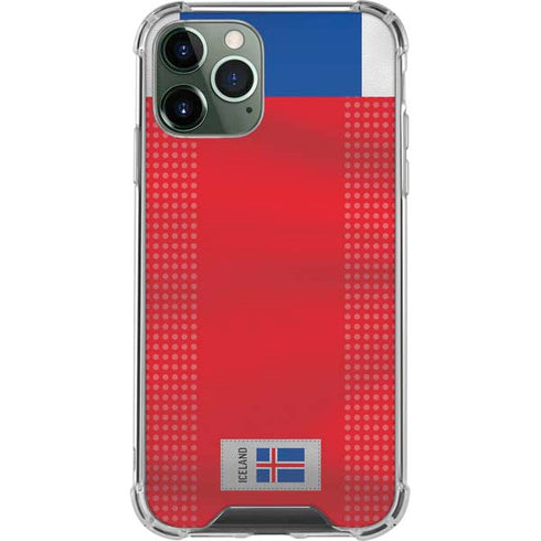 Iceland Soccer Flag iPhone 11 Pro Max Clear Case