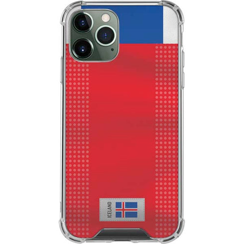 Iceland Soccer Flag iPhone 12 Pro Clear Case