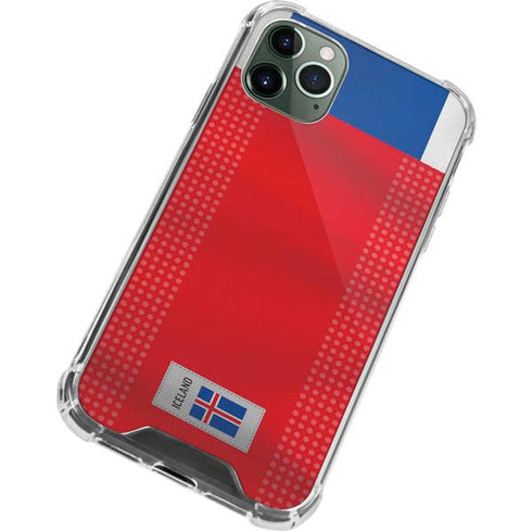Iceland Soccer Flag iPhone 12 Pro Clear Case