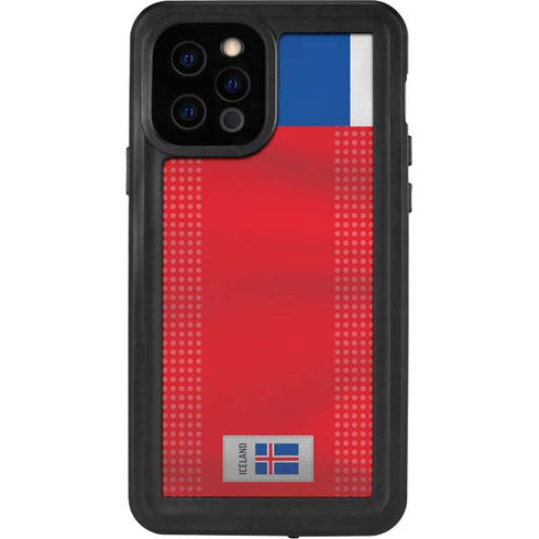 Iceland Soccer Flag iPhone 12 Pro Waterproof Case