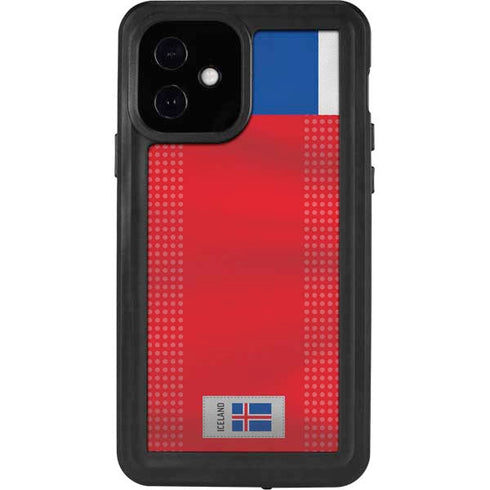 Iceland Soccer Flag iPhone 12 Waterproof Case