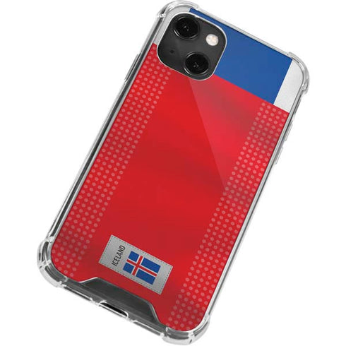 Iceland Soccer Flag iPhone 15 Plus Clear Case