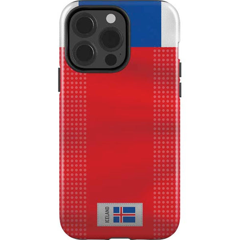 Iceland Soccer Flag iPhone 14 Pro Impact Case