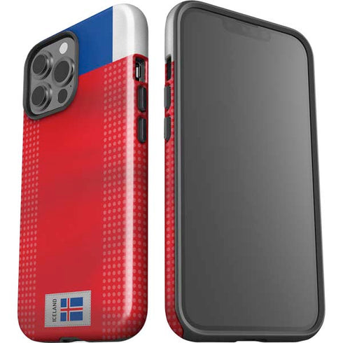 Iceland Soccer Flag iPhone 15 Pro Max Impact Case