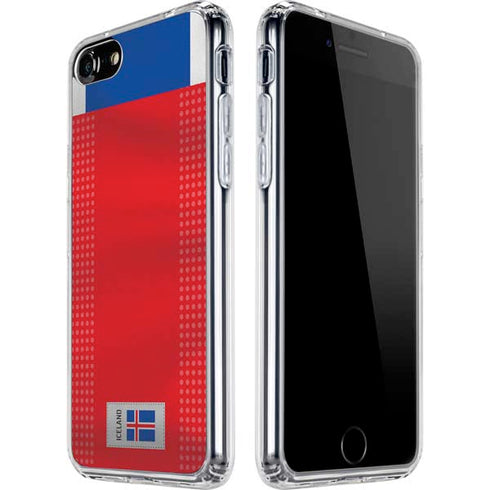 Iceland Soccer Flag iPhone SE (2nd & 3rd Gen) Clear Case