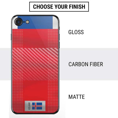 Iceland Soccer Flag iPhone SE (2nd & 3rd Gen) Skin