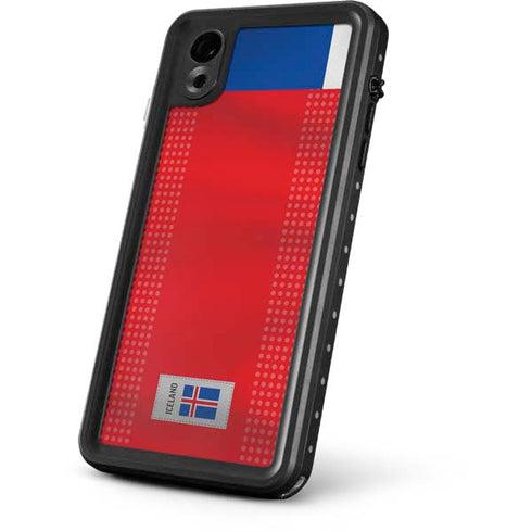 Iceland Soccer Flag iPhone XR Waterproof Case