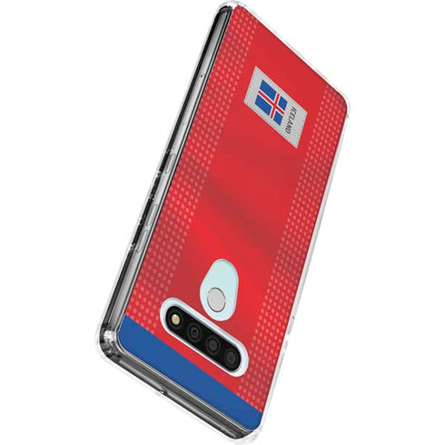 Iceland Soccer Flag LG Stylo 6 Clear Case