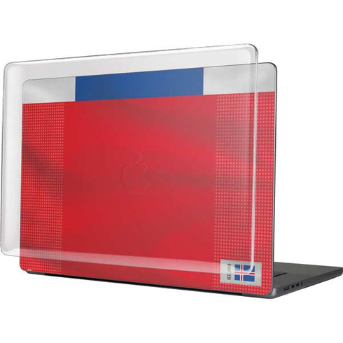 Iceland Soccer Flag MacBook Pro 16in (2021-25) Case plus Skin