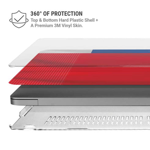 Iceland Soccer Flag MacBook Pro 16in (2021-25) Case plus Skin