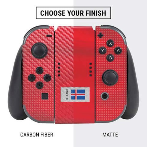 Iceland Soccer Flag Nintendo Switch Bundle Skin
