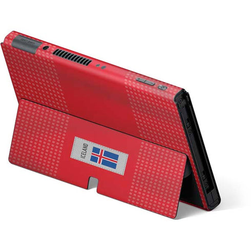 Iceland Soccer Flag Nintendo Switch OLED (2021) Skin