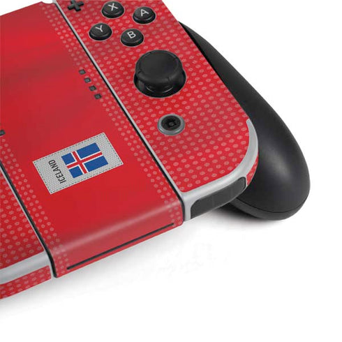 Iceland Soccer Flag Nintendo Switch OLED (2021) Skin