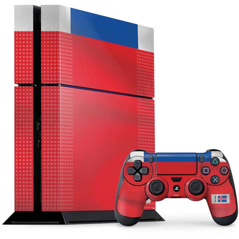 Iceland Soccer Flag PS4 Console and Controller Bundle Skin