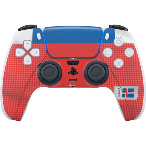 Iceland Soccer Flag PS5 Controller Skin
