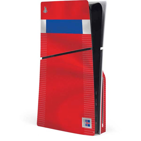 Iceland Soccer Flag PS5 Slim Disk Console Skin
