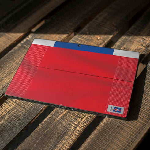 Iceland Soccer Flag Surface Pro 7 Skin