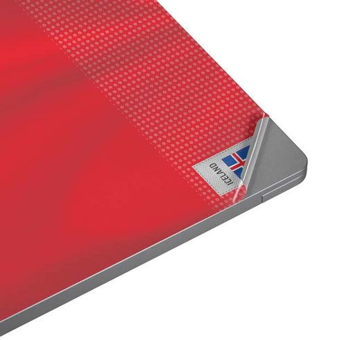 Iceland Soccer Flag Universal Laptop 15in (12.2 x 8.8in) Skin