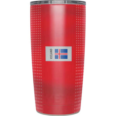 Iceland Soccer Flag Yeti 20oz Tumbler Skin