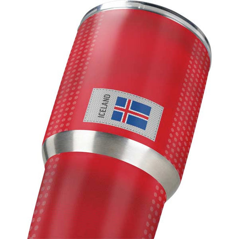 Iceland Soccer Flag Yeti 30oz Rambler Tumbler Skin