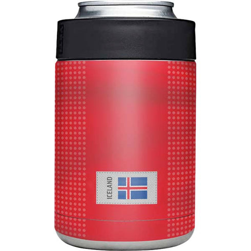 Iceland Soccer Flag Yeti Colster Can Insulator Skin
