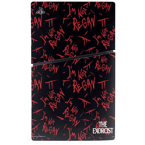 Warner Bros The Exorcist Im Not Regan PS5 Slim Digital Edition Console Skin