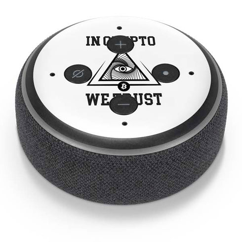 In Crypto We Trust Amazon Echo Dot Skin