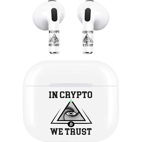 In Crypto We Trust Apple AirPods (3rd Gen 2021) Skin