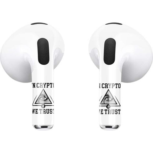 In Crypto We Trust Apple AirPods (3rd Gen 2021) Skin