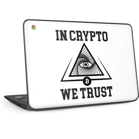 In Crypto We Trust HP Chromebook Skin