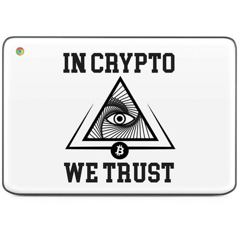 In Crypto We Trust HP Chromebook Skin