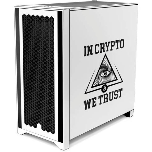 In Crypto We Trust Corsair 4000D Tempered Glass Mid-Tower ATX Case Skin