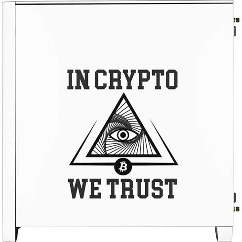 In Crypto We Trust Corsair 4000D Tempered Glass Mid-Tower ATX Case Skin