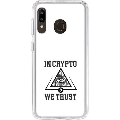 In Crypto We Trust Galaxy A20 Clear Case