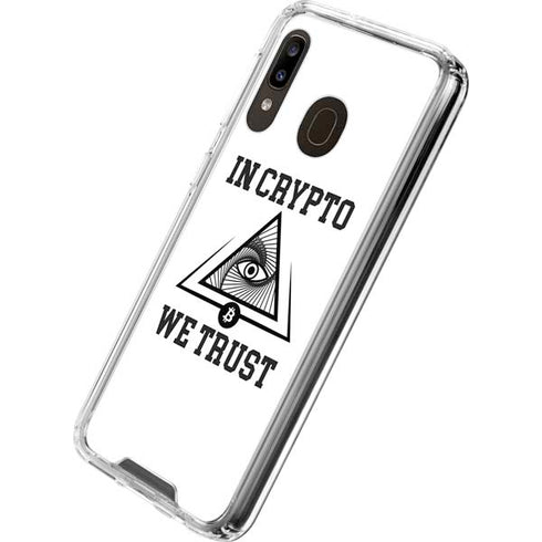 In Crypto We Trust Galaxy A30 Clear Case