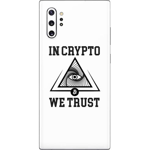 In Crypto We Trust Galaxy Note 10 Plus Skin