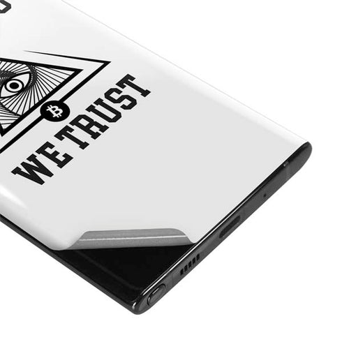 In Crypto We Trust Galaxy Note 10 Plus Skin