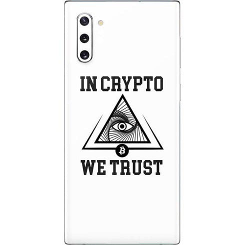 In Crypto We Trust Galaxy Note 10 Skin