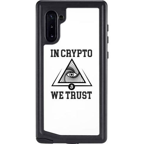 In Crypto We Trust Galaxy Note 10 Waterproof Case