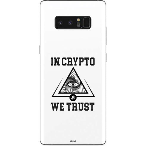 In Crypto We Trust Galaxy Note 8 Skin