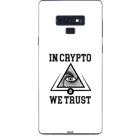 In Crypto We Trust Galaxy Note 9 Skin