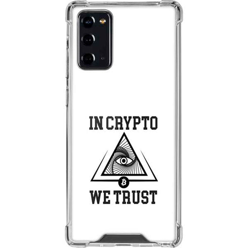 In Crypto We Trust Galaxy Note20 5G Clear Case