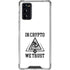 In Crypto We Trust Galaxy Note20 5G Clear Case