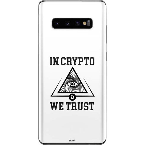 In Crypto We Trust Galaxy S10 Plus Skin