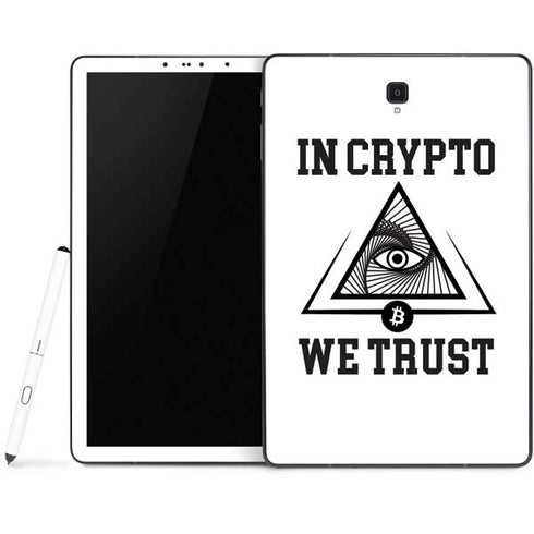 In Crypto We Trust Samsung Galaxy Tab Skin