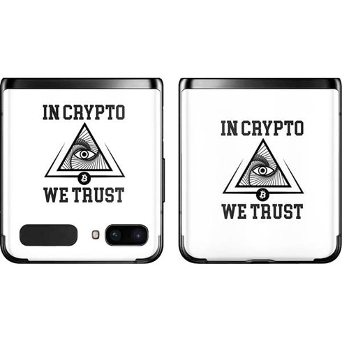 In Crypto We Trust Galaxy Z Flip Skin