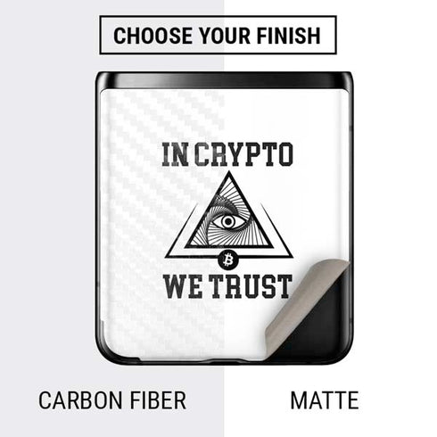In Crypto We Trust Galaxy Z Flip Skin